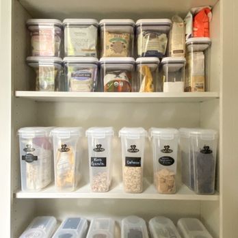 The Transformation Project - Labeled pantry system - Home Organization Near Me
