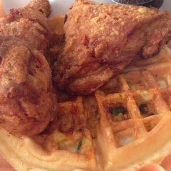 Cluck Clucks - Mother Clucker (jalapeno waffle abd 3 piece chicken) with spicy syrup. - Chicken Shop Near Me - Toronto, Ontario