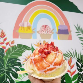 Wailua Shave Ice - Strawberry mango - Shaved Ice Near Me - Kapaa, Hawaii