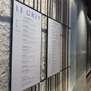 Le Grey - menu - Coffee & Tea Near Me - Seattle, Washington