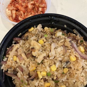 Sizzling Lunch - Terriyaki Chicken with Pepper Rice, side of kimchi - Teppanyaki Near Me - Fremont, California Sizzling Lunch - Terriyaki Chicken with Pepper Rice, side of kimchi - Teppanyaki Near Me - Fremont, California