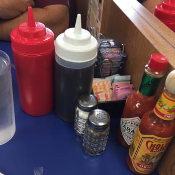 Bob & Edith's Diner - Springfield - Table full of condiments - American Near Me - Springfield, Virginia Bob & Edith's Diner - Springfield - Table full of condiments - American Near Me - Springfield, Virginia