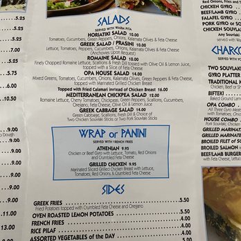 Opa Grill - Menu - Greek Near Me - Kenilworth, New Jersey Opa Grill - Menu - Greek Near Me - Kenilworth, New Jersey