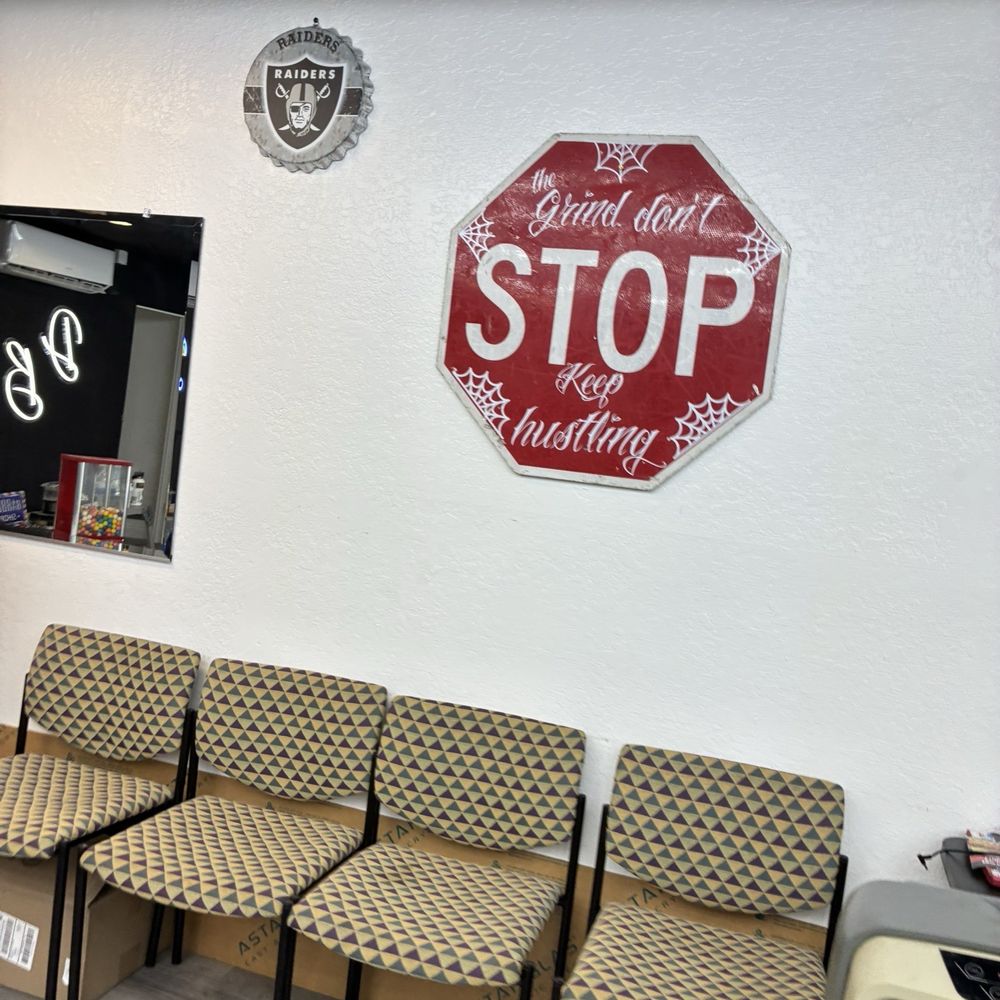 Dying Breed Barbershop - decor on the inside - Barbers Near Me - Ontario, California