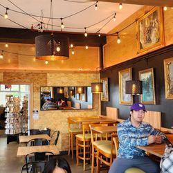 Ultralife Cafe - Interior seating, outdoor park bench (8/31/24)