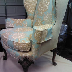 Cutting Edge Upholstery - King George Wing chair - After