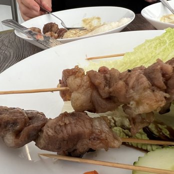 Kin Thai - Tough, fatty, pork on a skewer. - Thai Near Me - Medford, Oregon Kin Thai - Tough, fatty, pork on a skewer. - Thai Near Me - Medford, Oregon