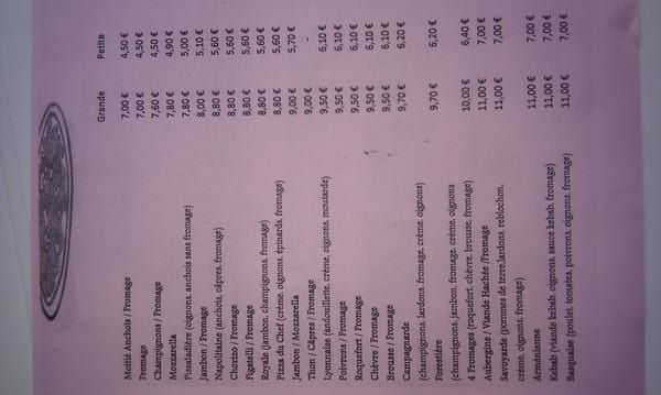 Menu photo 2 Pizzacharie Saint Zacharie, 83
