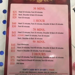This is their service list. I couldnt find one online so i wanted to include it in my review.