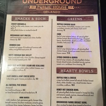 Underground Public House - Pubs Near Me - Orlando, Florida Underground Public House - Pubs Near Me - Orlando, Florida