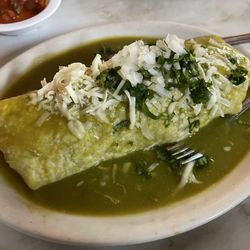 Taqueria Los Jarritos - Pork verde Wet Burritos