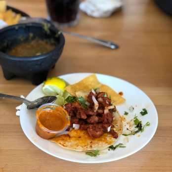 Tamale Man - That special orange sauce with a taco al pastor - Mexican Near Me - Los Angeles, California