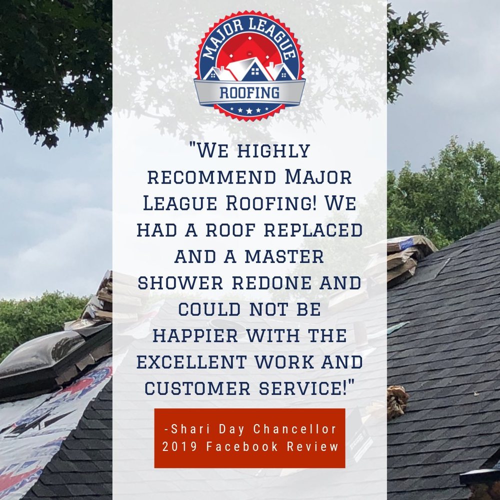 Slide of Major League Roofing