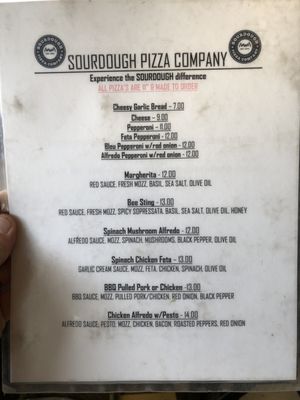 Menu photo 2 Sourdough Pizza Company Forest, VA Menu photo 2 Sourdough Pizza Company Forest, VA