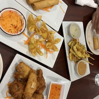 Thai & Noodle Outlet - appetizers: spring roll, crab rangoon, wings, chicken satay. - Thai Near Me - Pittsburgh, Pennsylvania Thai & Noodle Outlet - appetizers: spring roll, crab rangoon, wings, chicken satay. - Thai Near Me - Pittsburgh, Pennsylvania