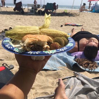 Huntington State Beach - Burgers, hot dog , corn and lychee - Beaches Near Me - Huntington Beach, California Huntington State Beach - Burgers, hot dog , corn and lychee - Beaches Near Me - Huntington Beach, California