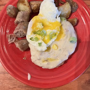 The Range Cafe - 1/2 serving of Biscuits & Gravy - Mexican Near Me - Albuquerque, New Mexico