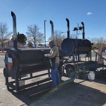 Big John's Texas BBQ - Big smokers in front of business - Barbeque Near Me - Page, Arizona