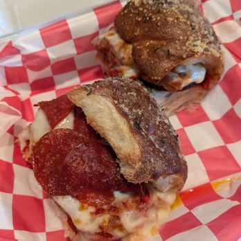 The Knot House - Parmaroni and eggplant parm - Breakfast & Brunch Near Me - New Smyrna Beach, Florida The Knot House - Parmaroni and eggplant parm - Breakfast & Brunch Near Me - New Smyrna Beach, Florida