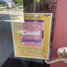 Website says open. Door says closed. Website says open. Door says closed.