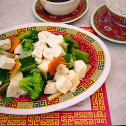 Double Dragon Chinese Restaurant - D4. Steamed Bean Curd with Mix Vegetable Yummy!