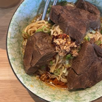 Pine & Crane DTLA - Sha Gua Mian & Side Braised Beef Shank - such a good combo! - Taiwanese Near Me - Los Angeles, California