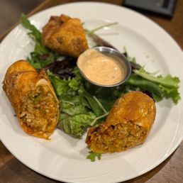 Crawfish and Cheese Egg Rolls