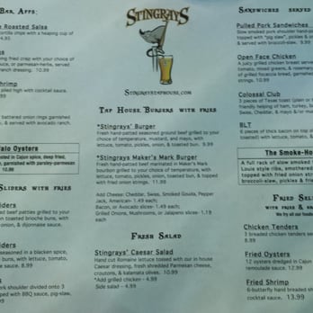 Stingrays Taphouse - Menu - Sports Bars Near Me - Port Aransas, Texas Stingrays Taphouse - Menu - Sports Bars Near Me - Port Aransas, Texas