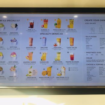 Teaspoon Hostetter - The menu on the screen - Bubble Tea Near Me - San Jose, California Teaspoon Hostetter - The menu on the screen - Bubble Tea Near Me - San Jose, California