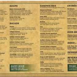 Beaumont Bar & Grille - Menu as of 1/17/21