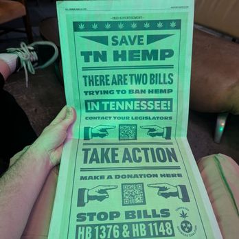 Phat Bites - Up to date Newspaper with this cool call to action that was available to read, just added to the ambiance! - Coffee & Tea Near Me - Nashville, Tennessee