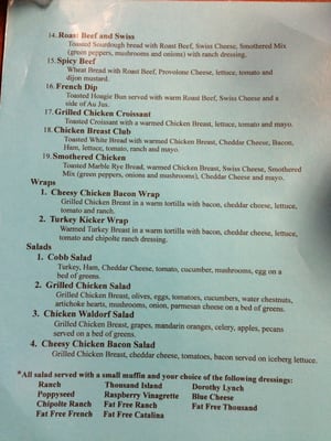 Menu photo 1 The Coffee Shop Wayne, NE