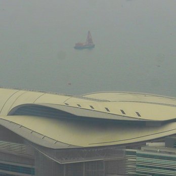 港島香格里拉大酒店 - Hong Kong Convention Center from Shangri-la window. - Hotels Near Me - Hong Kong, HK