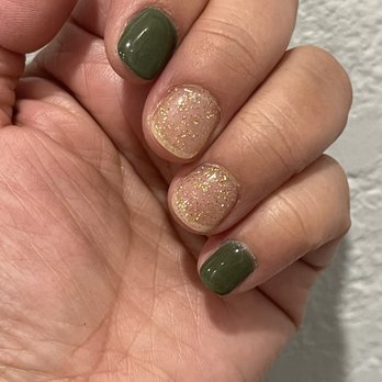 Elite Nail Spa - Manicure with Powder dip and gel polish. Clean, simple and pretty. by Katie - Nail Salons Near Me - Newhall, California