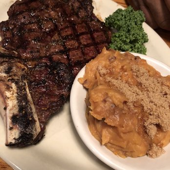Cattleman's Roadhouse - Rib eye and sweet potato casserole.  Cooked to perfection. - American Near Me - Louisville, Kentucky
