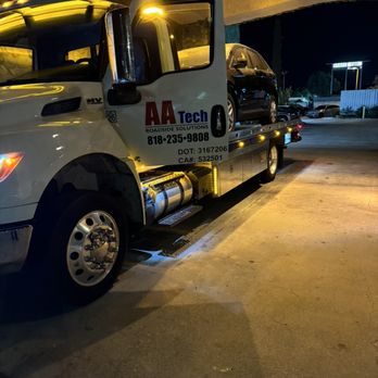AA Tech Roadside Solutions - Another late night pick up because we're always open 24/7. - Towing Near Me - Lebec, California