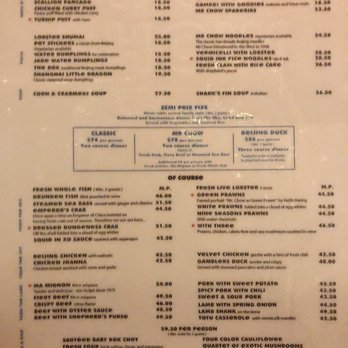 Mr. Chow - Menu - Chinese Near Me - Miami Beach, Florida Mr. Chow - Menu - Chinese Near Me - Miami Beach, Florida