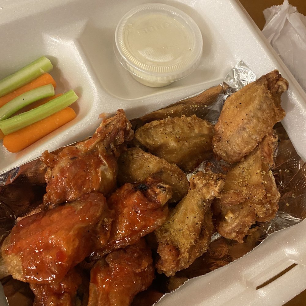 Lemon pepper and sweet and sour wings Lemon pepper and sweet and sour wings