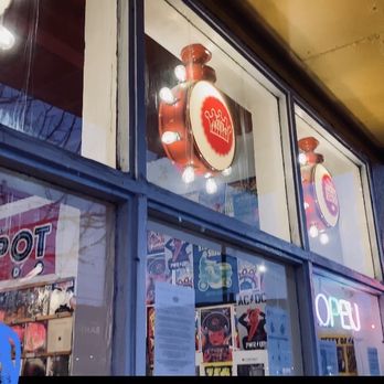 Jackpot Records - We're taking a footage of the lights because we thought they where cute, and you can see him in the corner. - Music & DVDs Near Me - Portland, Oregon