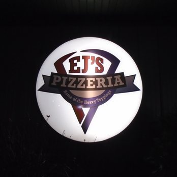 EJ's Pizzeria - Sign on the outside of the building. - Pizza Near Me - Hudson, Wisconsin