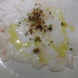 Ristorante Manetta - Carpaccio/ Battuto do Gambero Rosso and Scampi with Pistachios
