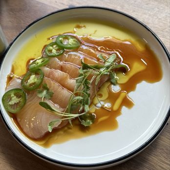 The Amalfi Llama - Hamachi Crudo - Italian Near Me - San Diego, California