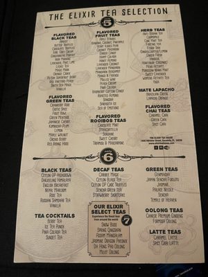 Menu photo 6 Elixir Tea House Sarasota, FL