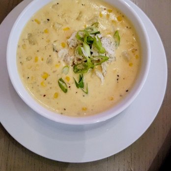 The Sacred Pepper - Crab and corn chowder soup - New American Near Me - Tampa, Florida The Sacred Pepper - Crab and corn chowder soup - New American Near Me - Tampa, Florida