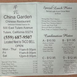 China Garden - Menu