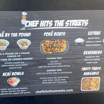 Chef Hits the Streets - Menu - Hawaiian Near Me