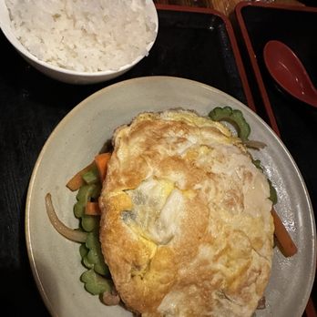 Donburiya - Goya Champie (Pork & Bitter Melon w/ Fried Omelet) - Japanese Near Me - New York, New York Donburiya - Goya Champie (Pork & Bitter Melon w/ Fried Omelet) - Japanese Near Me - New York, New York