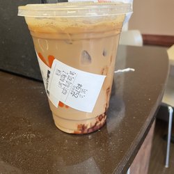Dunkin' - Iced mocha swirl latte with espresso shot