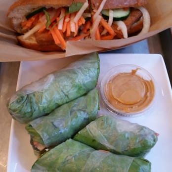 Bun Mee - Tofu banh mi and tofu spring rolls - Vietnamese Near Me - San Francisco, California