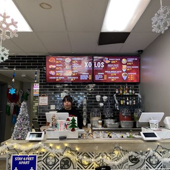 Birrieria Xolos - Christmas decor inside with an awesome worker!! - Tacos Near Me - Ontario, California Birrieria Xolos - Christmas decor inside with an awesome worker!! - Tacos Near Me - Ontario, California